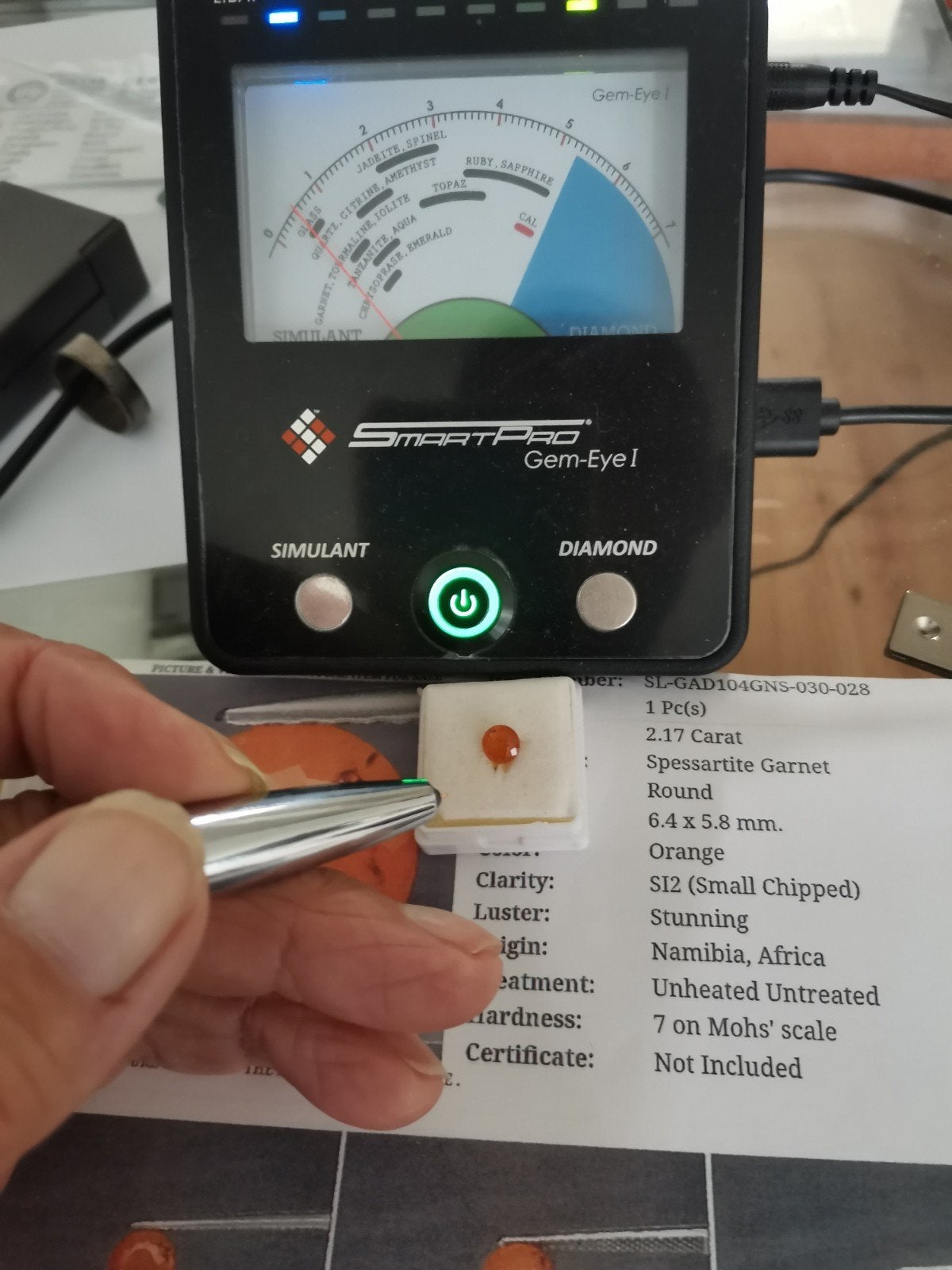 Spessartite 2.17 ct Garnet Natural, Ophalen of Verzenden, Nieuw