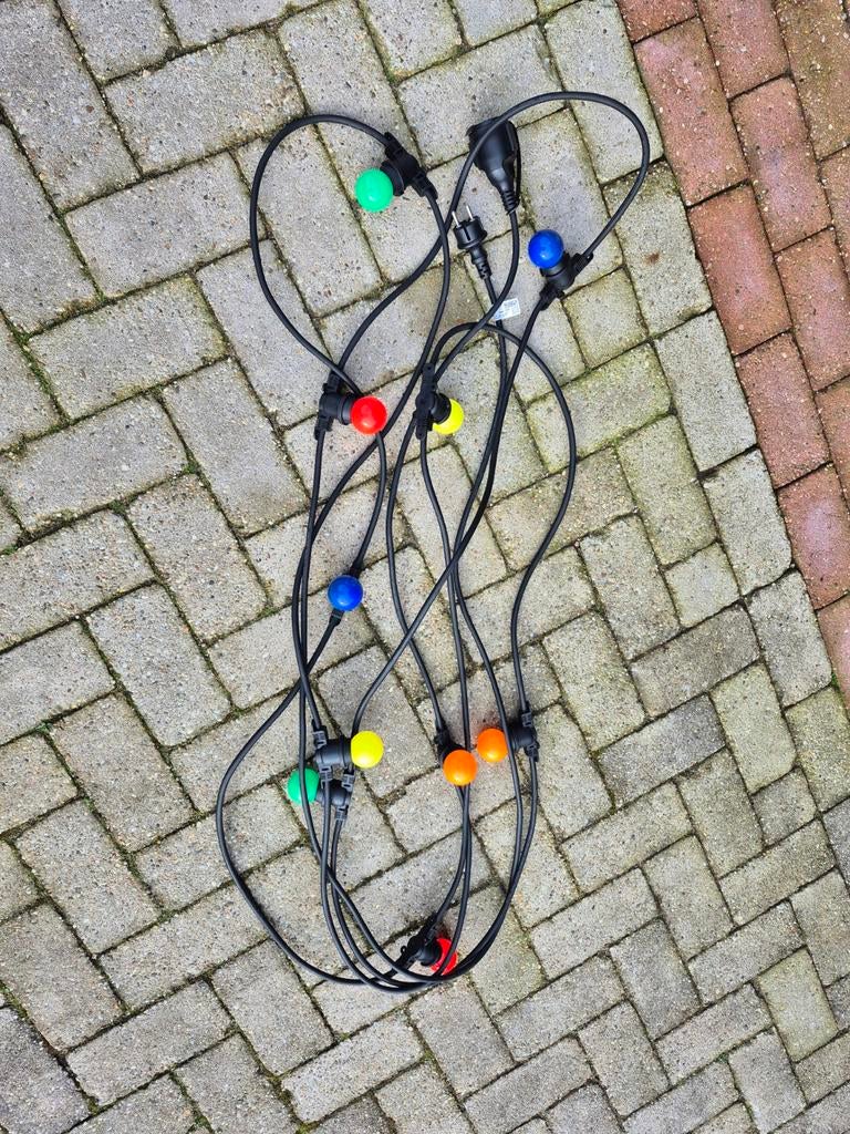 Zgan prikkabel baileys 10 meter incl gekleurde led lampen, Ophalen of Verzenden, Zo goed als nieuw, Versiering, Overige