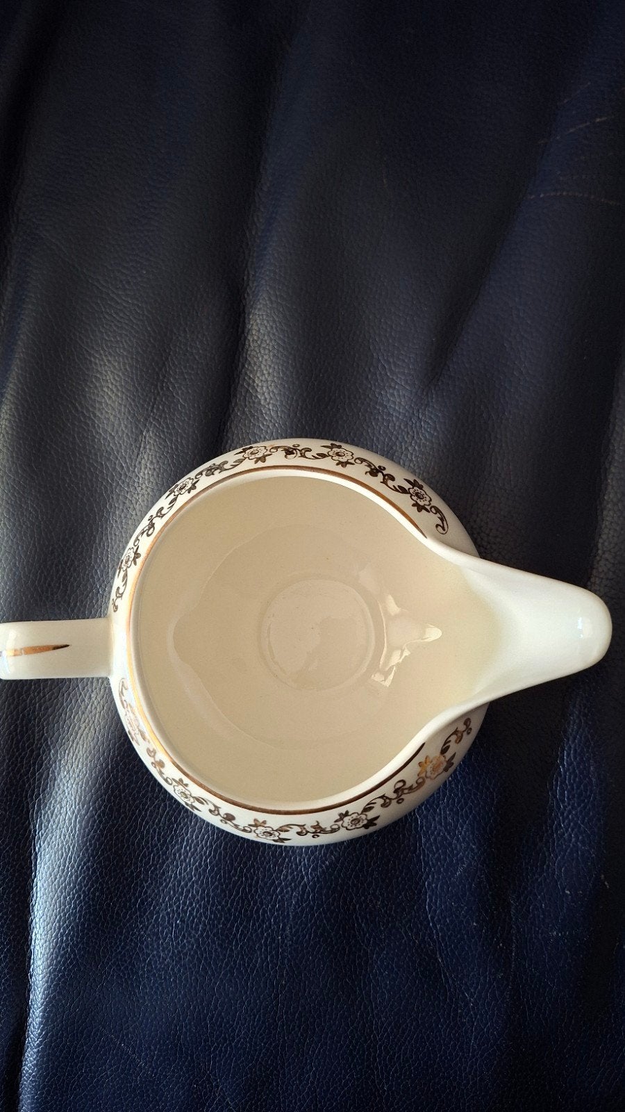 Vintage P. Regout Maastricht Sauskom met Gouden Decoratie, Ophalen of Verzenden
