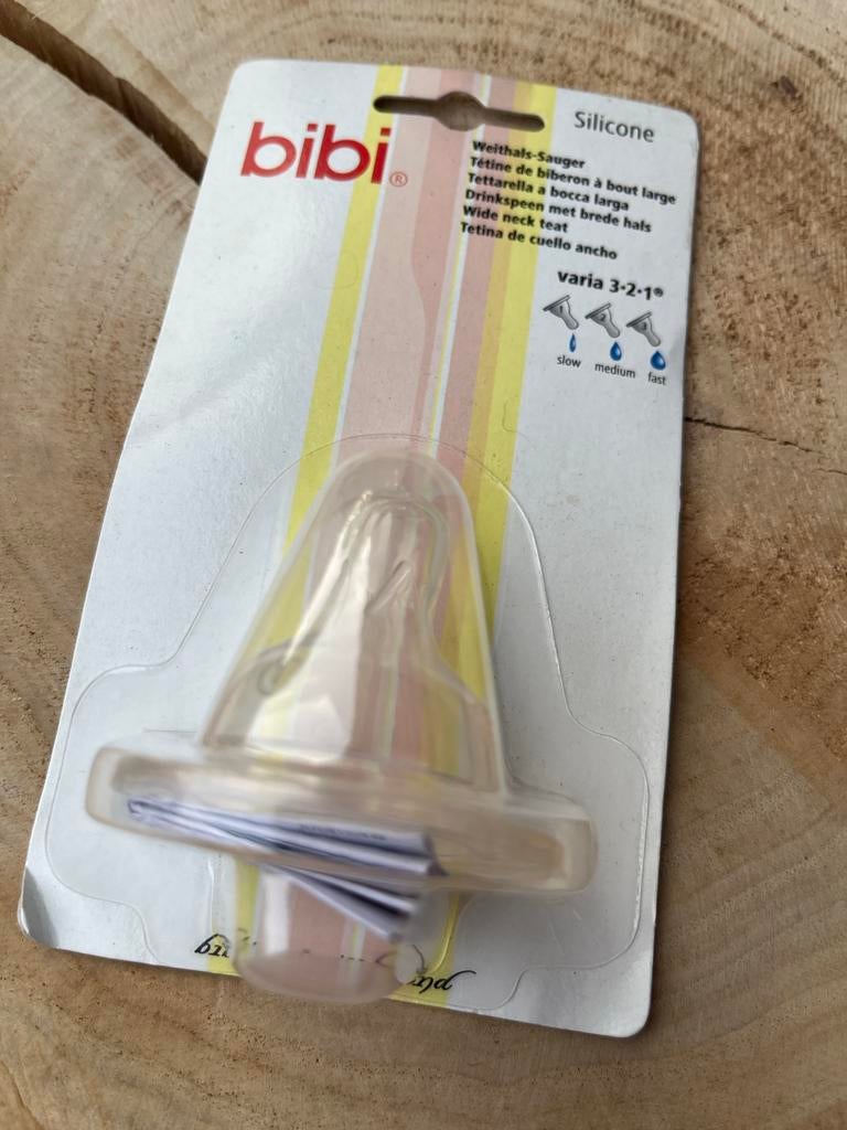 Bibi Silicone Wide Neck Teat - Varia 3-2-1, Kinderen en Baby's, Babyvoeding en Toebehoren, Ophalen of Verzenden, Nieuw, Overige typen
