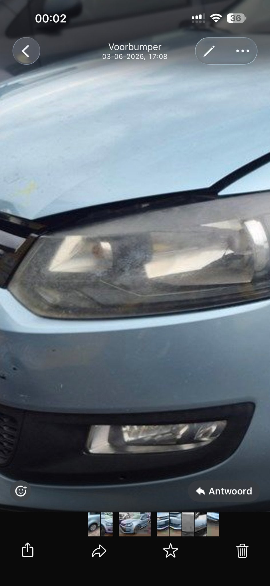 Op zoek naar Voorbumper Volkswagen Polo 2010, Gebruikt, Ophalen of Verzenden, Bumper, Volkswagen