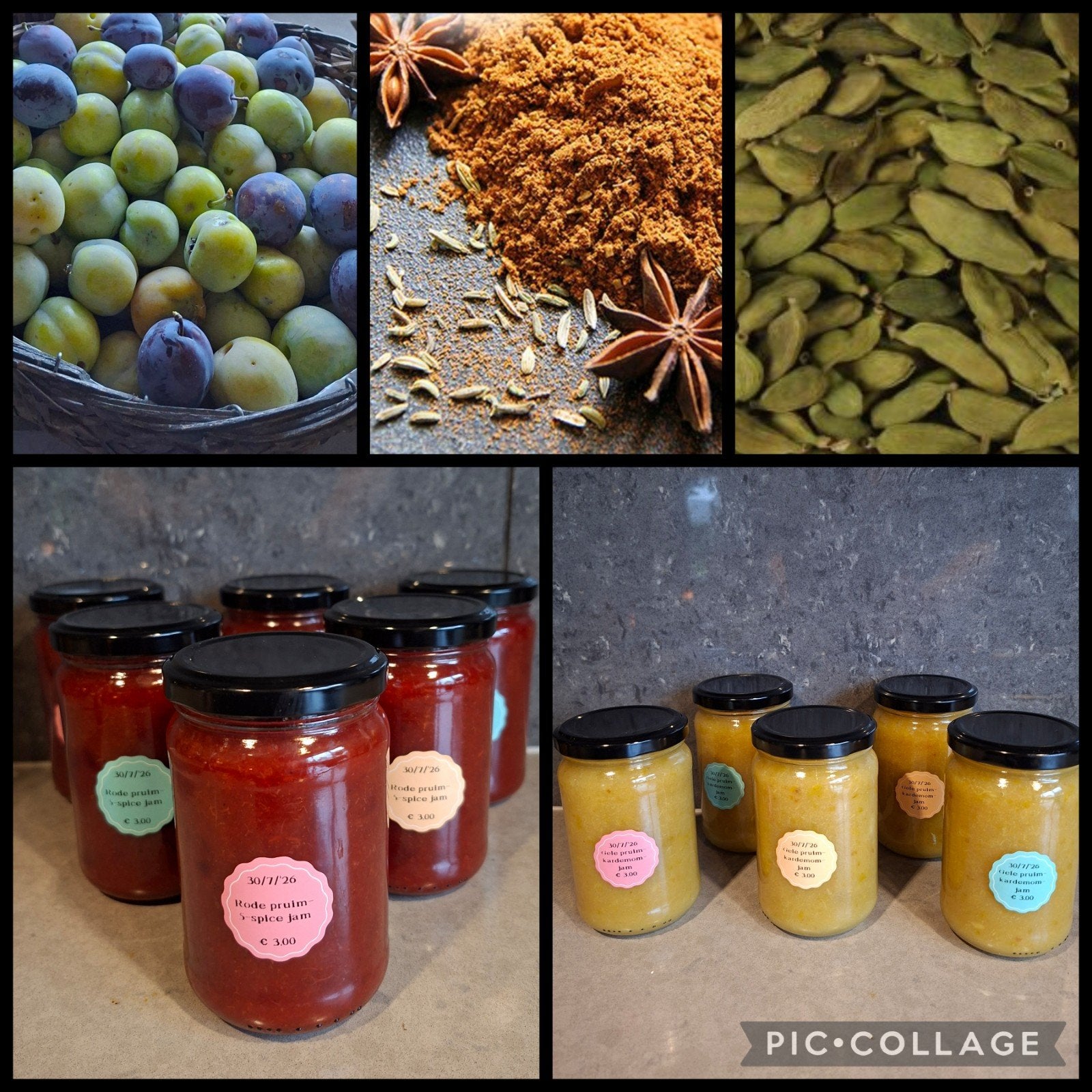 Pruimenjam - rode en gele pruim - biologisch, Ophalen of Verzenden