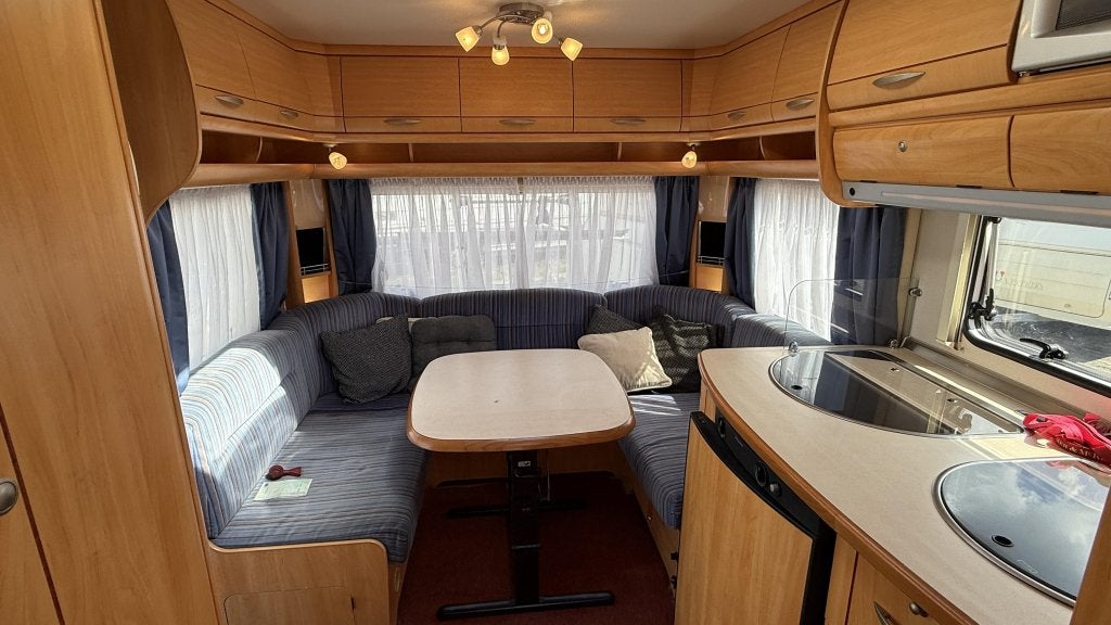 Fendt Saphir 470 TFB bouwjaar 2008 met voortent en luifel, Caravans en Kamperen, Rondzit, Schokbreker, Bedrijf, Overige typen