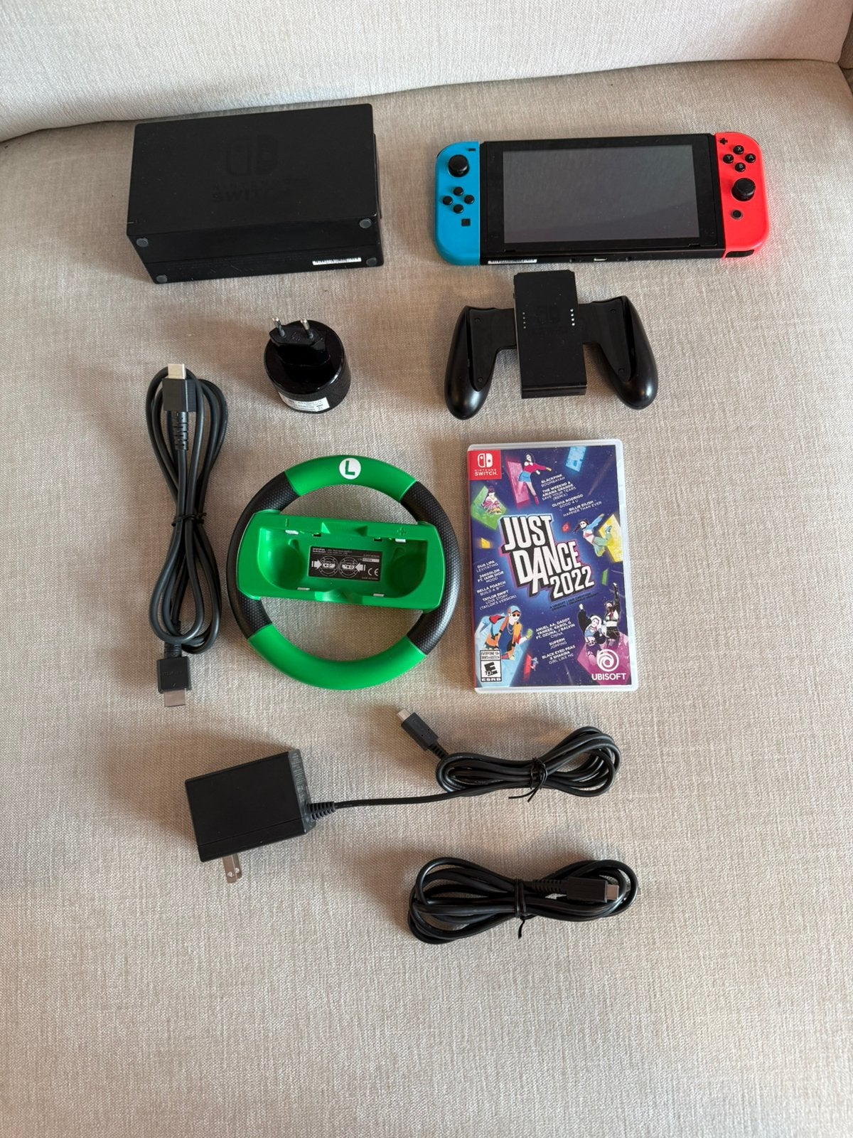 Nintendo Switch Full Kit, Met 2 controllers, Ophalen of Verzenden, Switch Original, Gebruikt