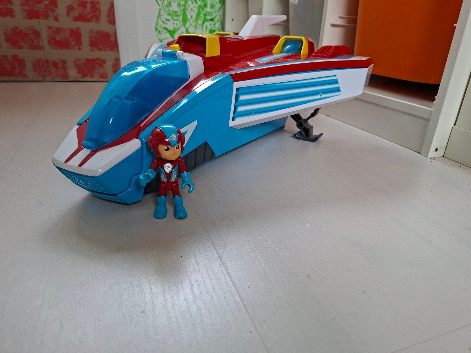 Paw Patrol Mighty Pups Super Paws Jet Command Center, Ophalen of Verzenden, Gebruikt