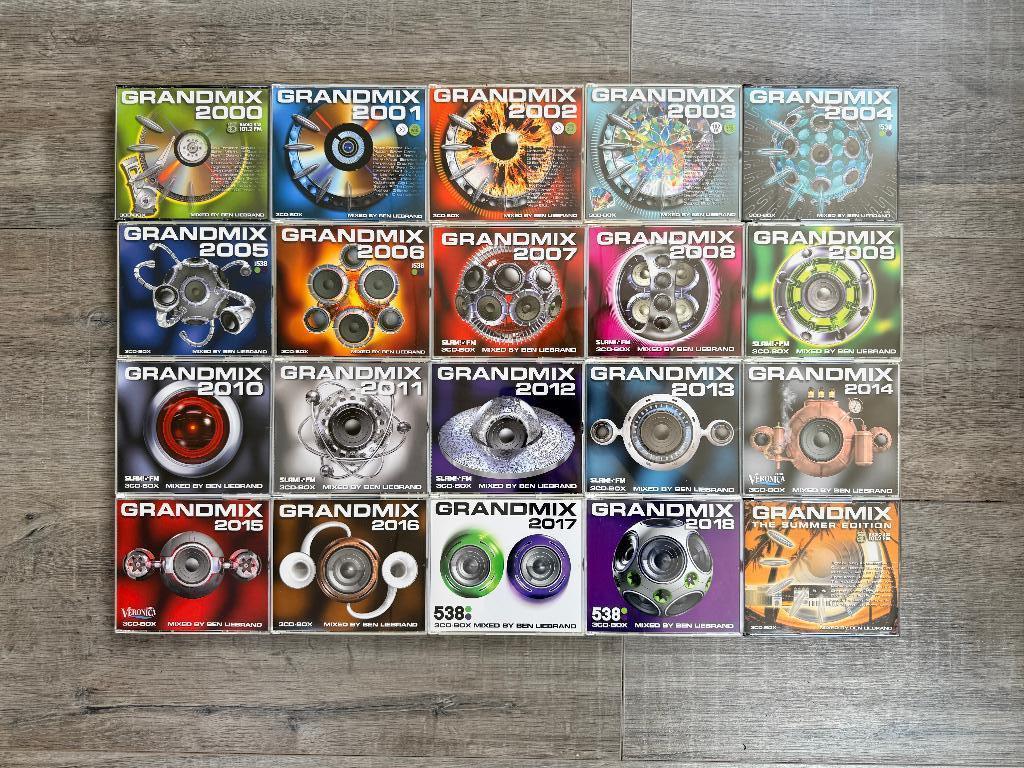 Unieke complete 20 cd set Ben Liebrand GRANDMIX 2000 - 2018, Ophalen of Verzenden, Zo goed als nieuw