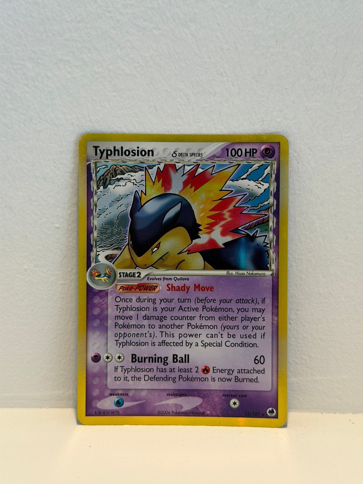 Typhlosion EX Dragon Frontiers - 12/101 - Pokemon kaart, Verzenden, Zo goed als nieuw
