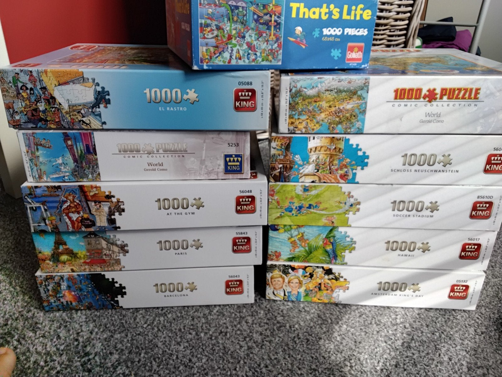 King Comic puzzels, Ophalen, 500 t/m 1500 stukjes, Gebruikt