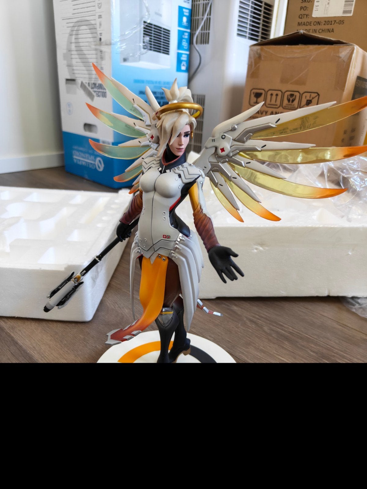 Overwatch Mercy Statue - Limited Edition, Ophalen, Zo goed als nieuw