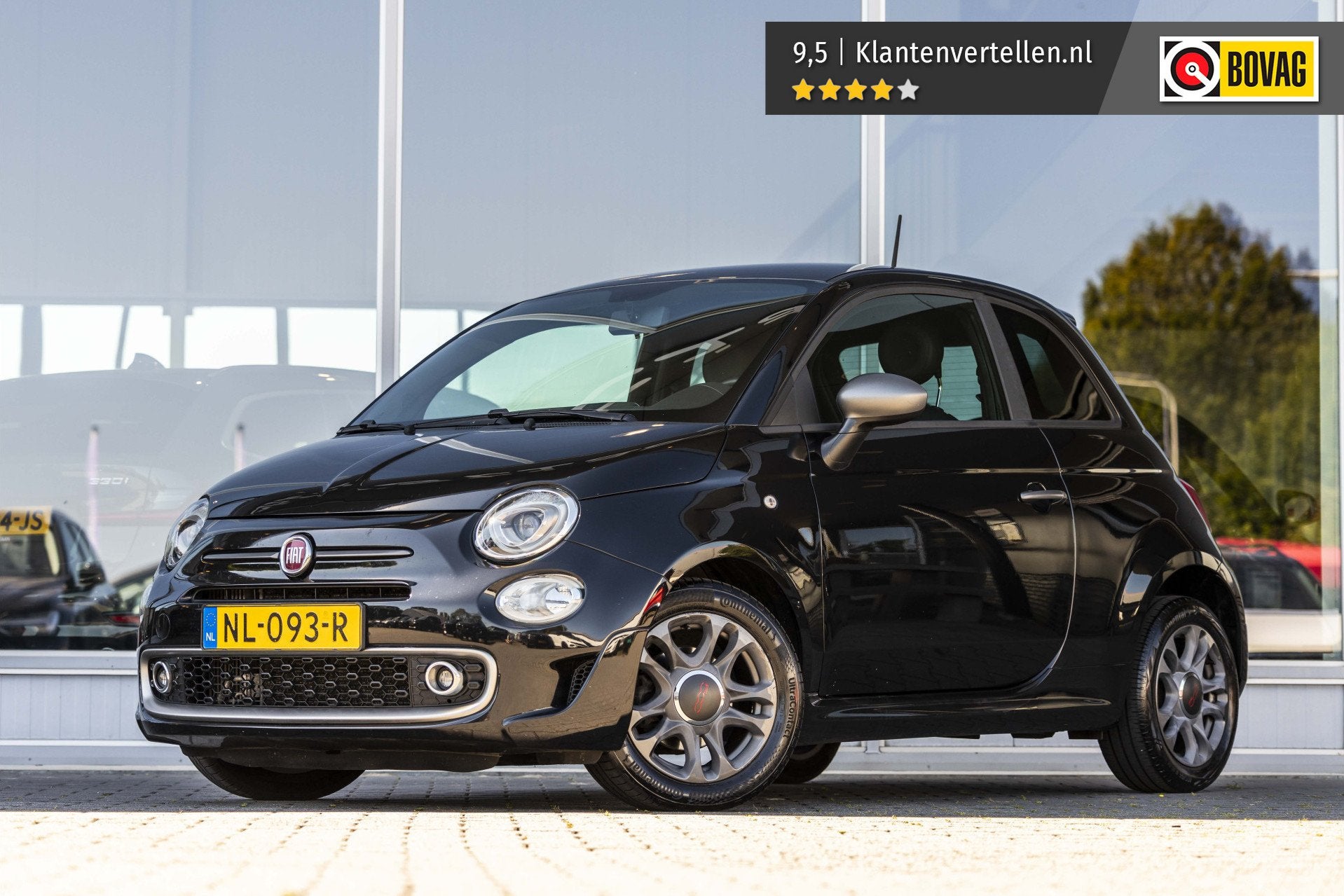 Fiat 500 0.9 TwinAir Turbo 500S | Navi | Leder | NL Auto, Auto's, Gebruikt, Leder en Stof, Origineel Nederlands, Bedrijf