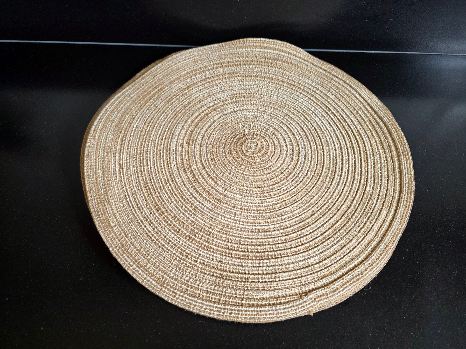 Rotan placemat - 6 stuks, Gebruikt, Beige, Boho, Ophalen of Verzenden