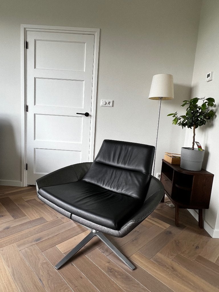Montis Hugo Lage Rug Fauteuil, Huis en Inrichting, Fauteuils, Ophalen, Design, Leer, 75 tot 100 cm