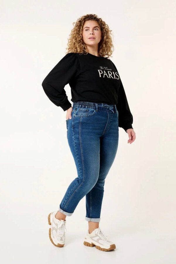 MS Mode denim jeans stretch jogger broek mt 50 nieuw, Overige jeansmaten, Nieuw, Ms mode, Verzenden