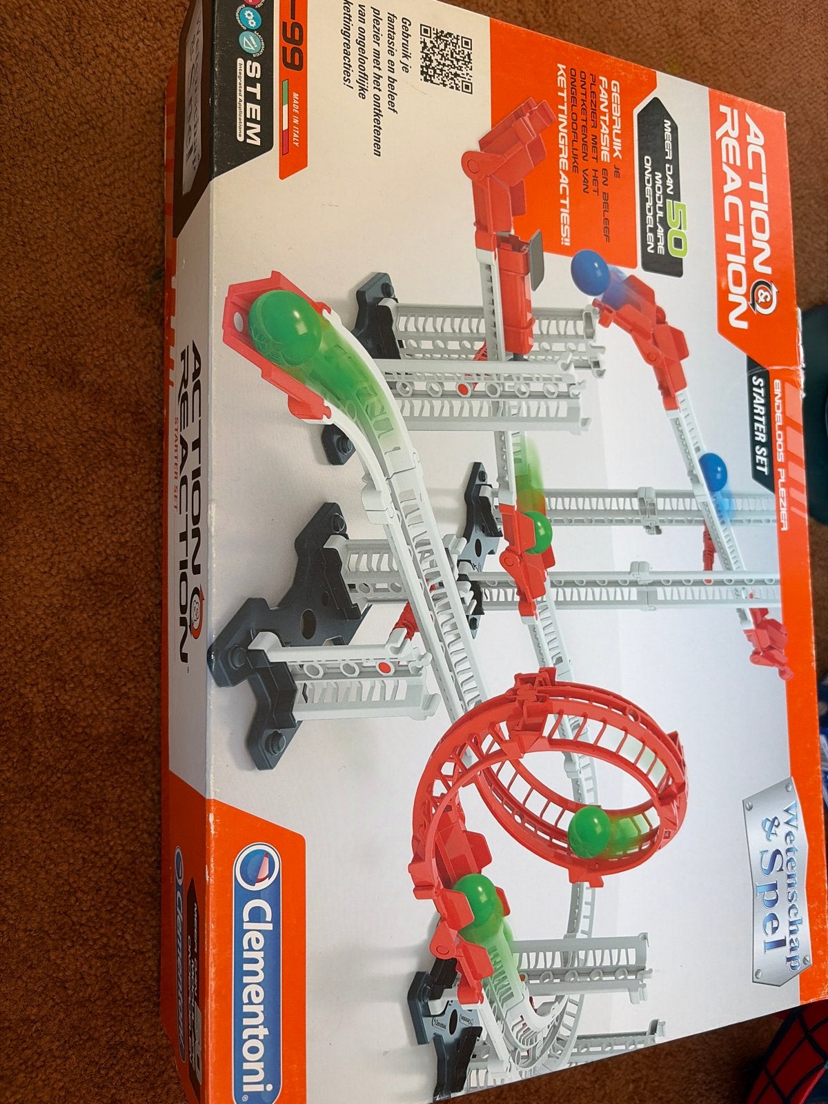 Clementoni Action & Reaction Starter Set knikkerbaan, Ophalen of Verzenden, Zo goed als nieuw, Overige merken