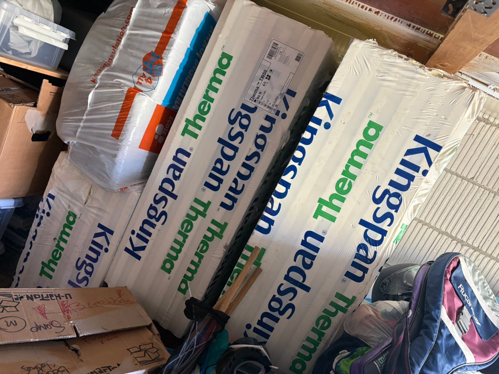 3 ongeopende pakken Kingspan Therma 1200x600x66, 4 tot 8 cm, Nieuw, Hardschuim (Pir), 15 m² of meer