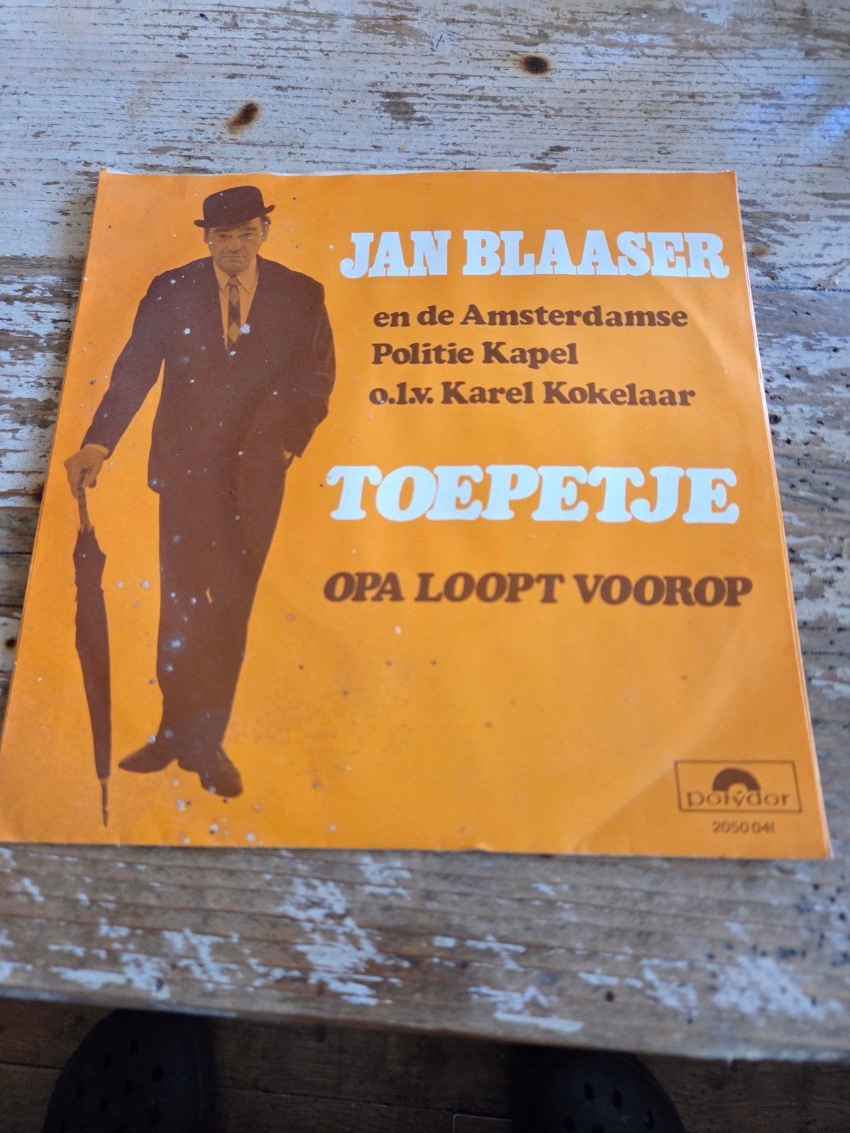 Jan Blaaser - Toepetje / Opa Loopt Voorop (7 inch vinyl), Cd's en Dvd's, Gebruikt, 7 inch, EP, Nederlandstalig