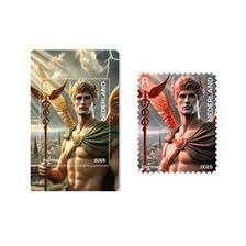 Crypto postzegel Hermes Rood 150 exemplaren gemaakt, Ophalen of Verzenden, Na 1940, Postfris