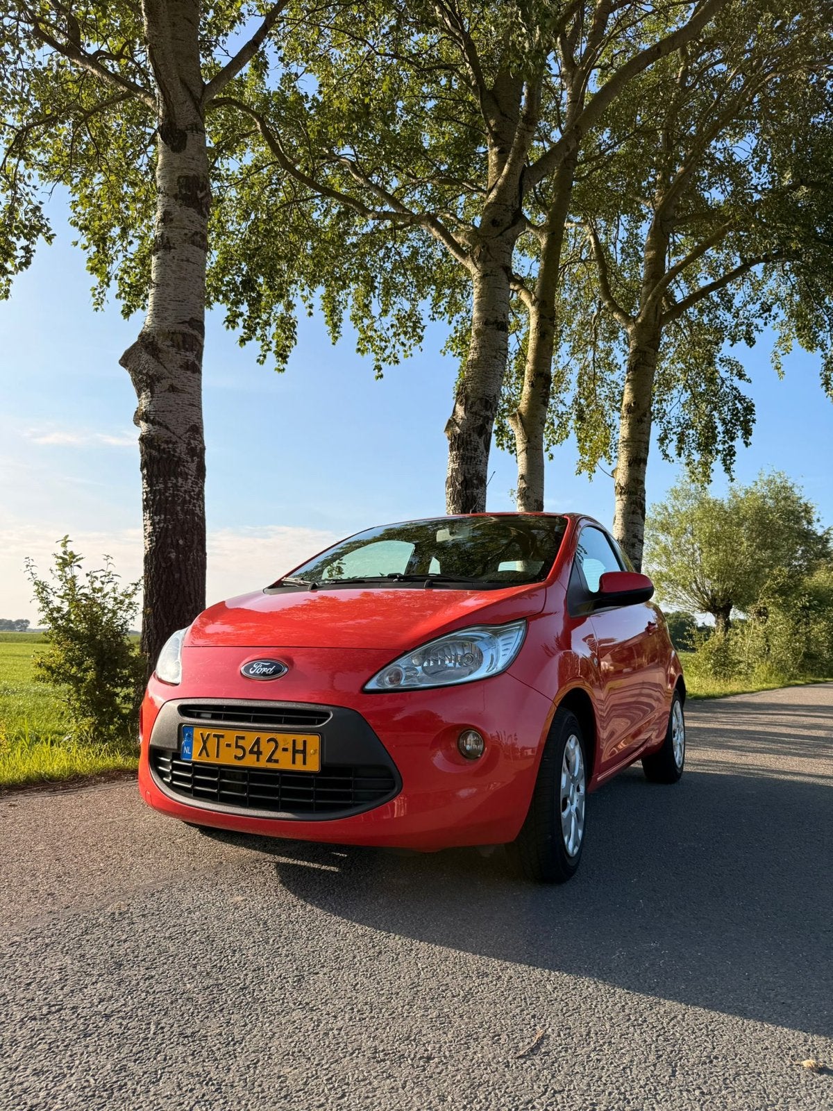 Ford Ka (2011) – Sunrise Red – 165.9XX km, Auto's, Voorwielaandrijving, 1242 cc, 4 cilinders, 4 stoelen