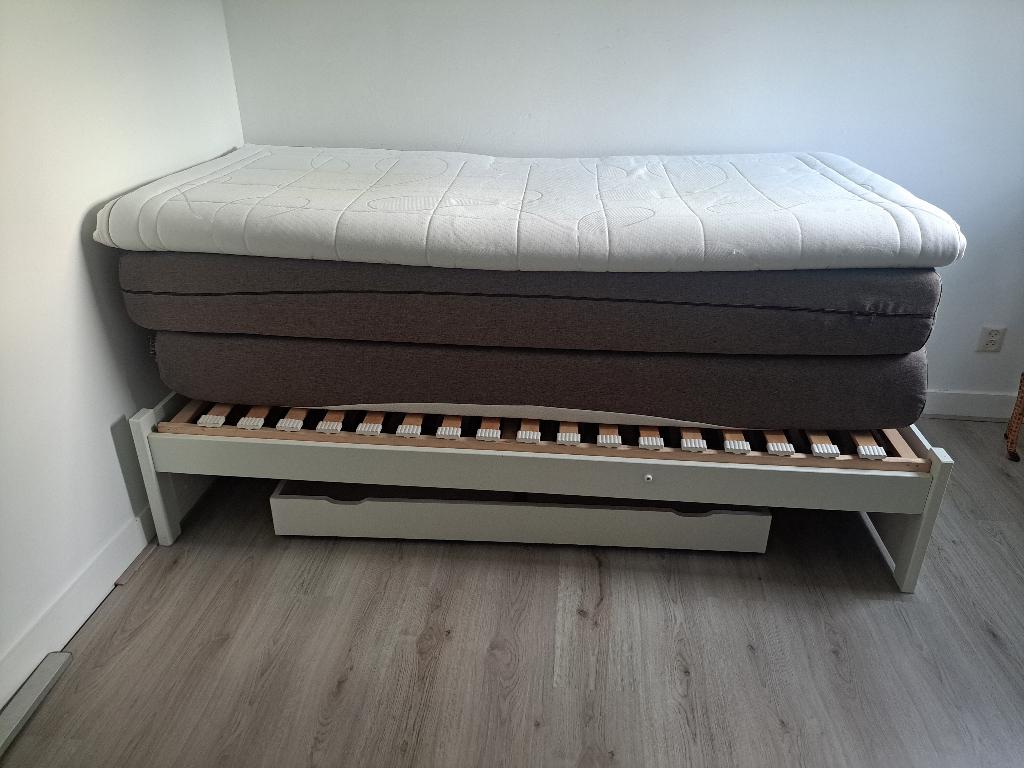 Boxspring matrassen en topper, Ophalen, Gebruikt, Tweepersoons, 180 cm