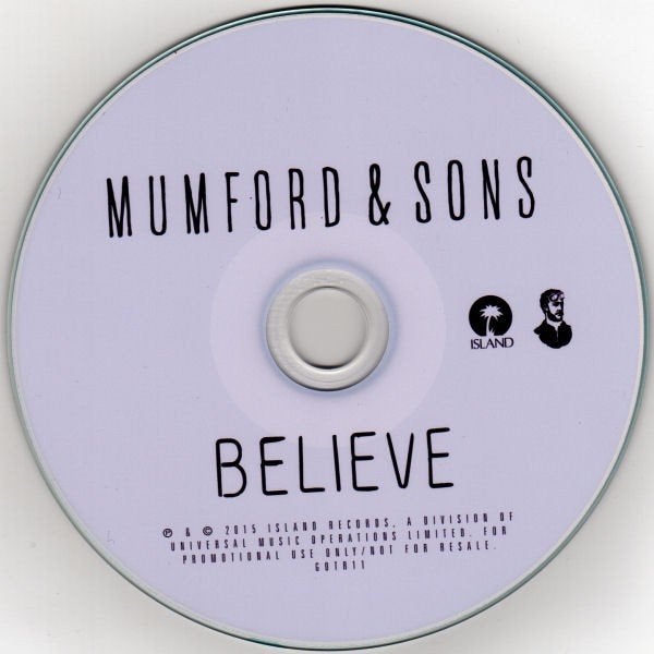 Mumford & Sons - Believe (PROMO), Ophalen of Verzenden, Zo goed als nieuw, Overige genres
