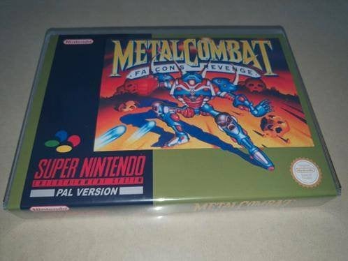 Metal Combat Falcon's Revenge SNES Game Case, 1 speler, Verzenden, Zo goed als nieuw, Vanaf 3 jaar
