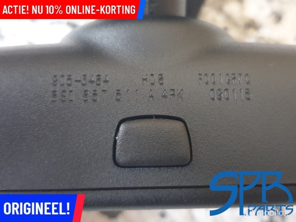 RS S3 A3 8V TT 8S Binnenspiegel ZELFDIMMEND ZWART 8S0857511A, Auto-onderdelen, Audi, Gebruikt, Audi, Ophalen of Verzenden