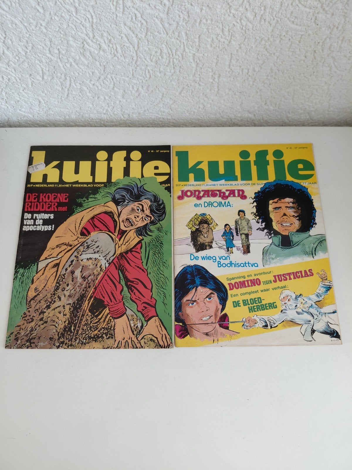 2 oude weekbladen Kuifje, Boeken, Meerdere stripboeken, Ophalen of Verzenden, Gelezen