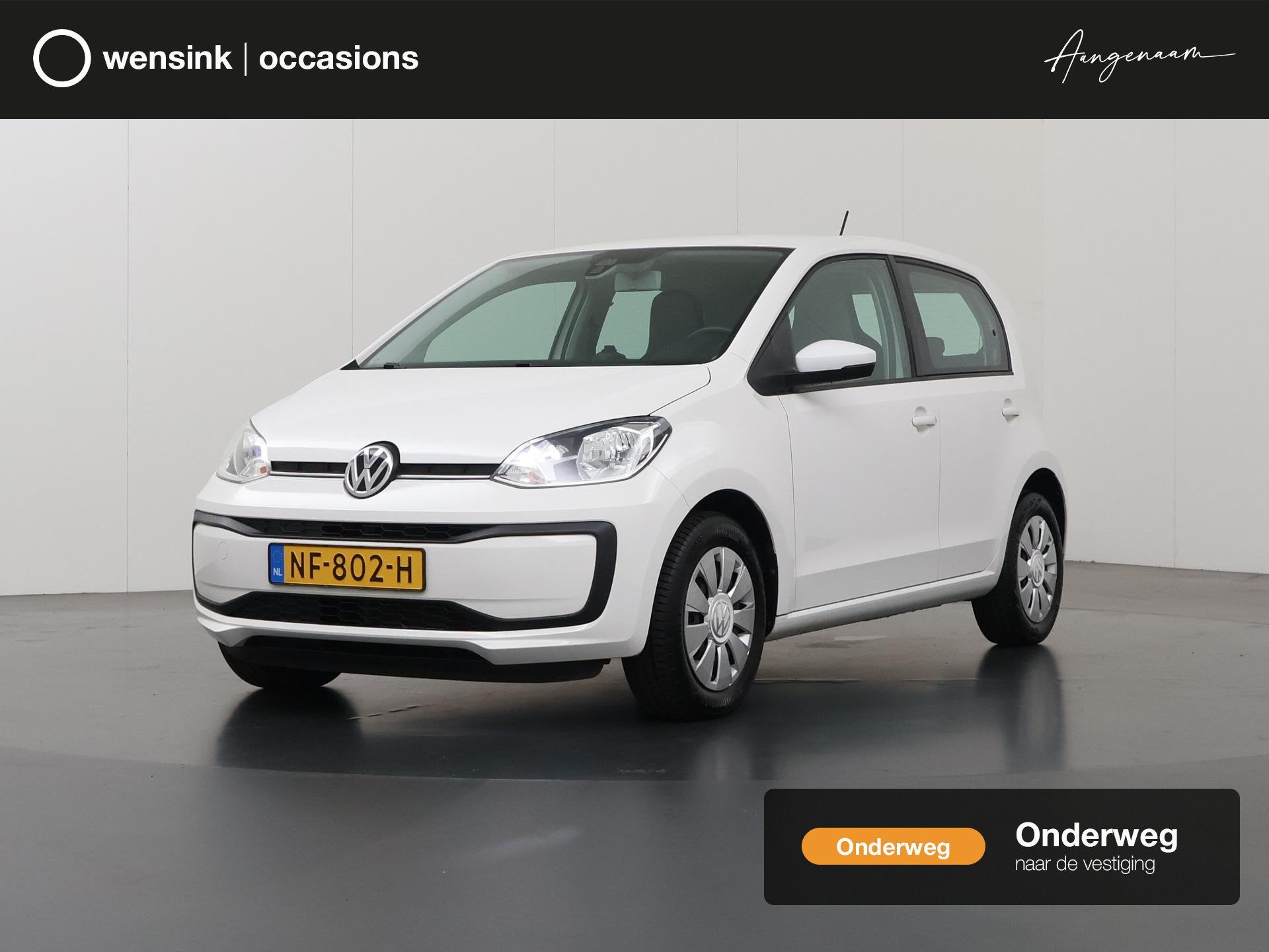 Volkswagen Up! 1.0 BMT move up! | Airco | Bluetooth | Lage k, Auto's, Volkswagen, Voorwielaandrijving, Stof, Gebruikt, Wit