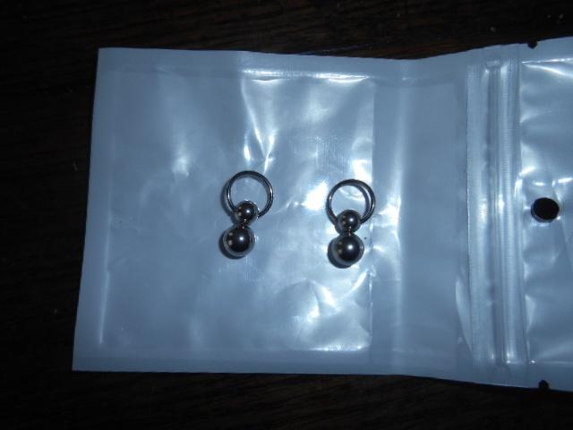 Piercing ringetjes met 2 balletjes, Ophalen of Verzenden, Nieuw, Staal, Overige typen