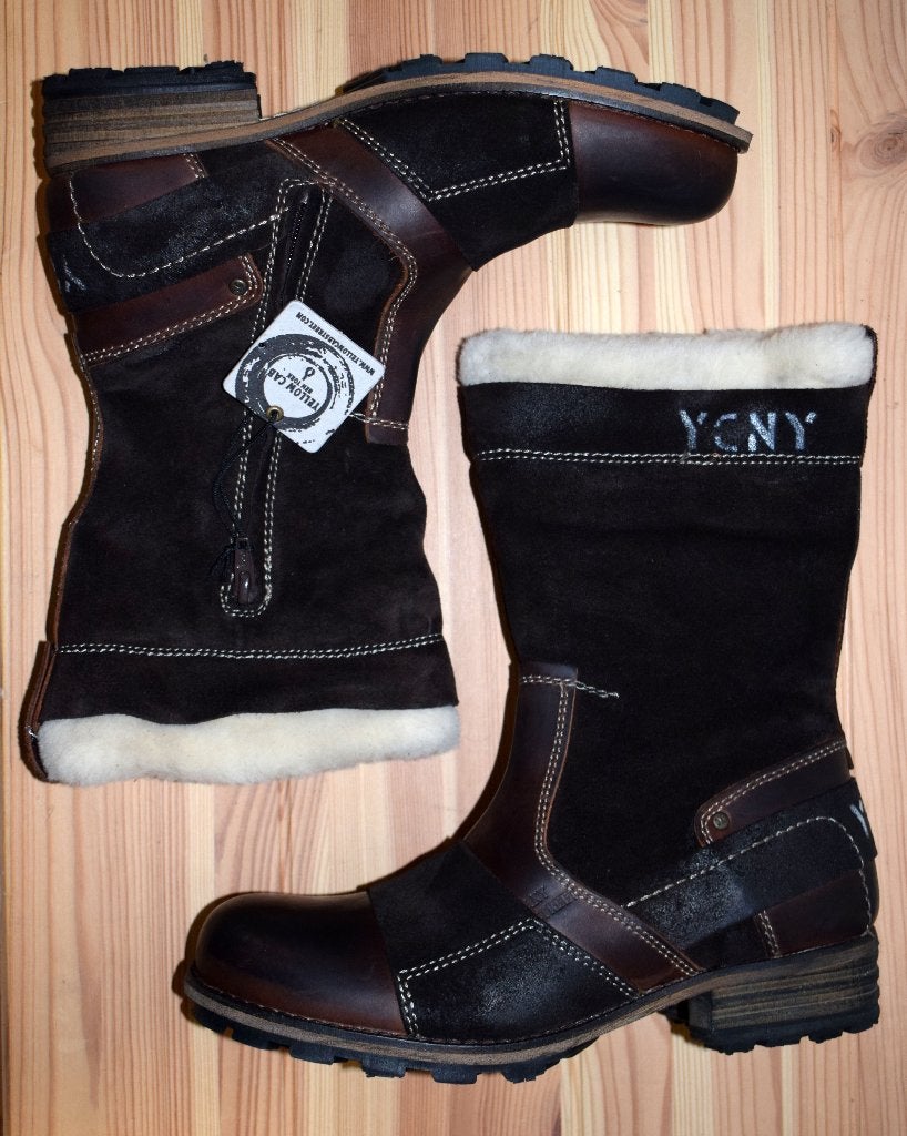 YELLOW CAB - suede leren laarzen Brake Brown - maat 39, Bruin, Ophalen of Verzenden, Yellow Cab, Sneakers of Gympen