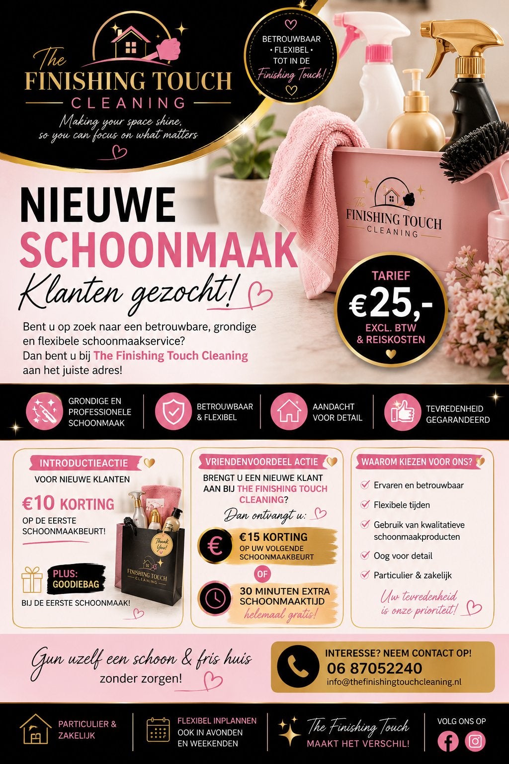 Schoonmaaklanten gezocht Rotterdam, Diensten en Vakmensen, Schoonmakers en Glazenwassers