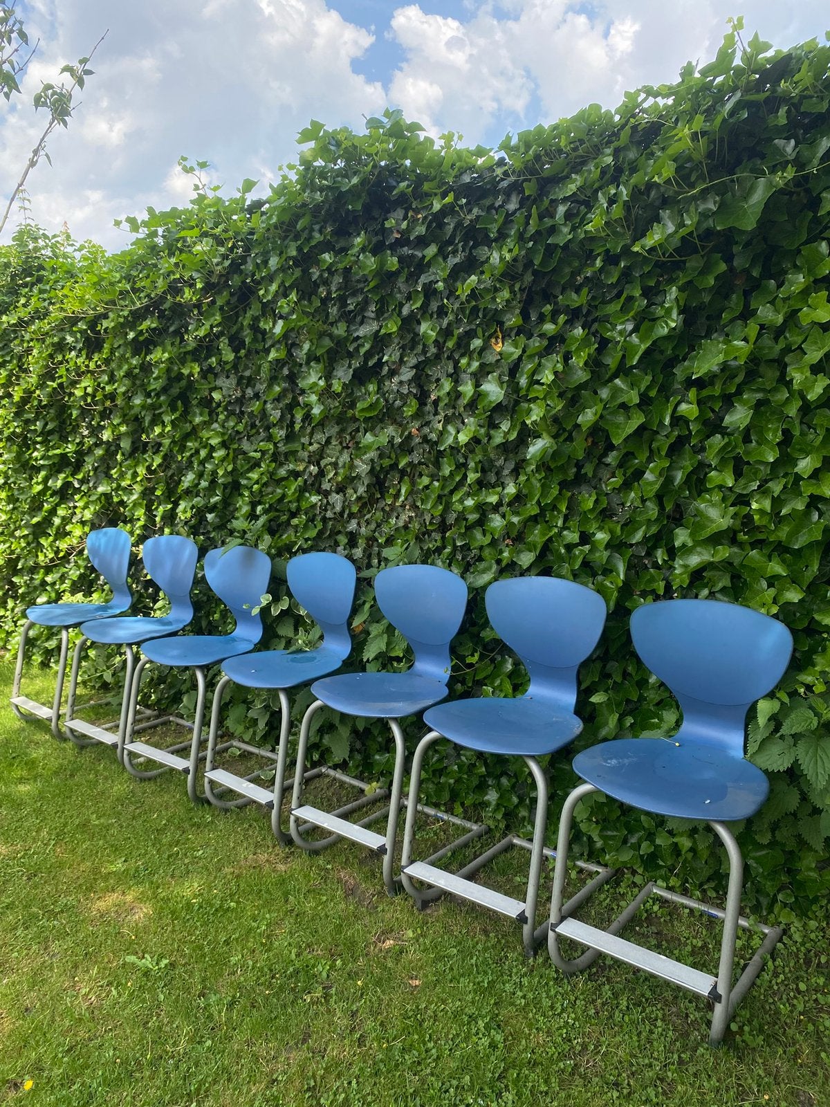 Schoolstoelen, Tuin en Terras, Tuinstoelen, Zo goed als nieuw, Verstelbaar, Ophalen