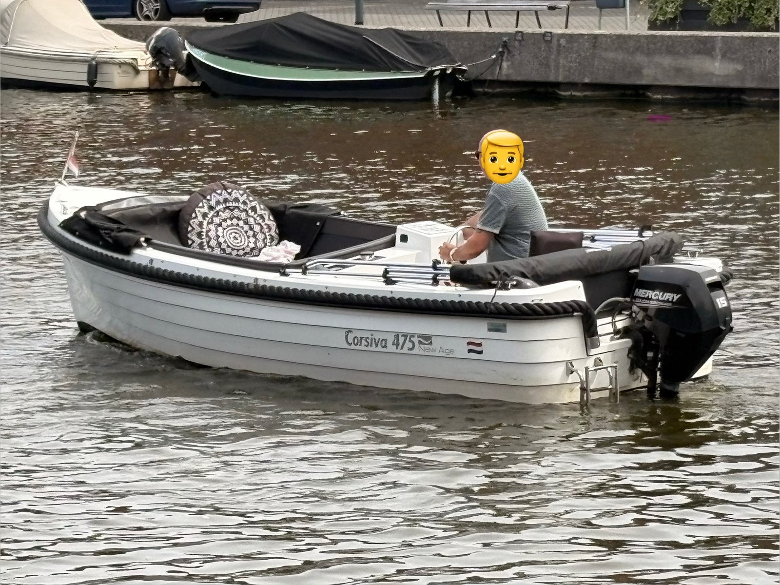 Corsiva 475 New Age  uit 2020 met Mercury 15pk EFI, Ophalen, Tender, Zo goed als nieuw, Anker