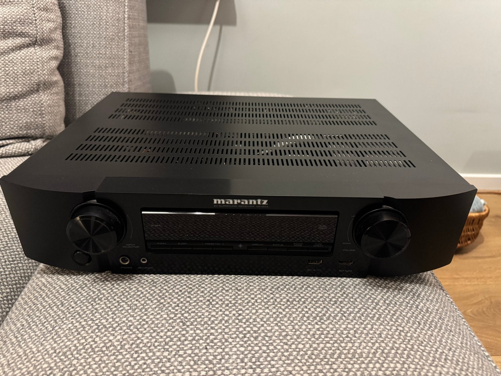 Marantz NR1504 Slimline AV Receiver - 5.1 Kanaals, Gebruikt, 60 tot 120 watt, Ophalen, Marantz