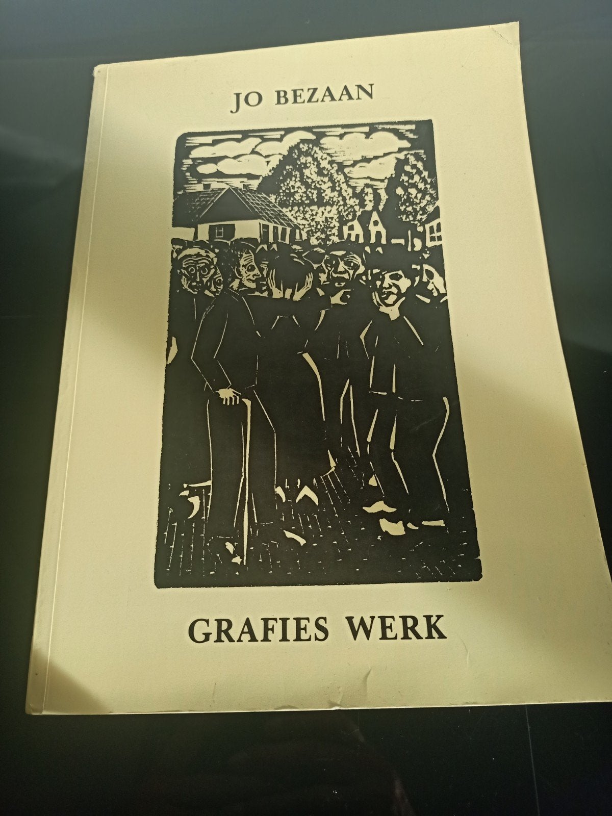 Jo Bezaan - Grafies Werk (1949) - Houtsnede en Etsen, Antiek en Kunst, Ophalen of Verzenden, Landschap, 1900 - 1949, Houtsnede