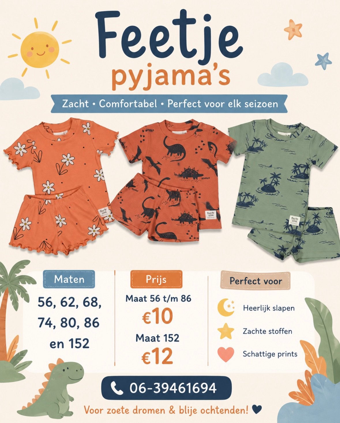 verschillende Feetje Pyjama's, Ophalen of Verzenden, Nieuw