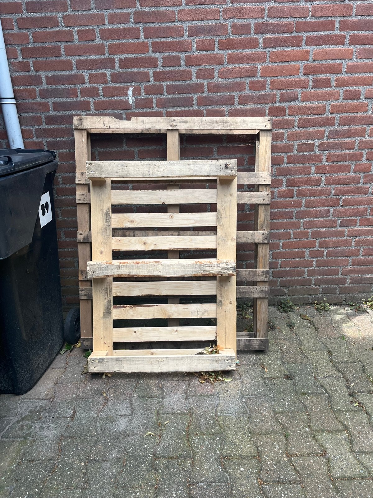 2x Houten pallets gratis op te halen, Doe-het-zelf en Verbouw, Hout en Planken, Ophalen, Gebruikt, Pallet