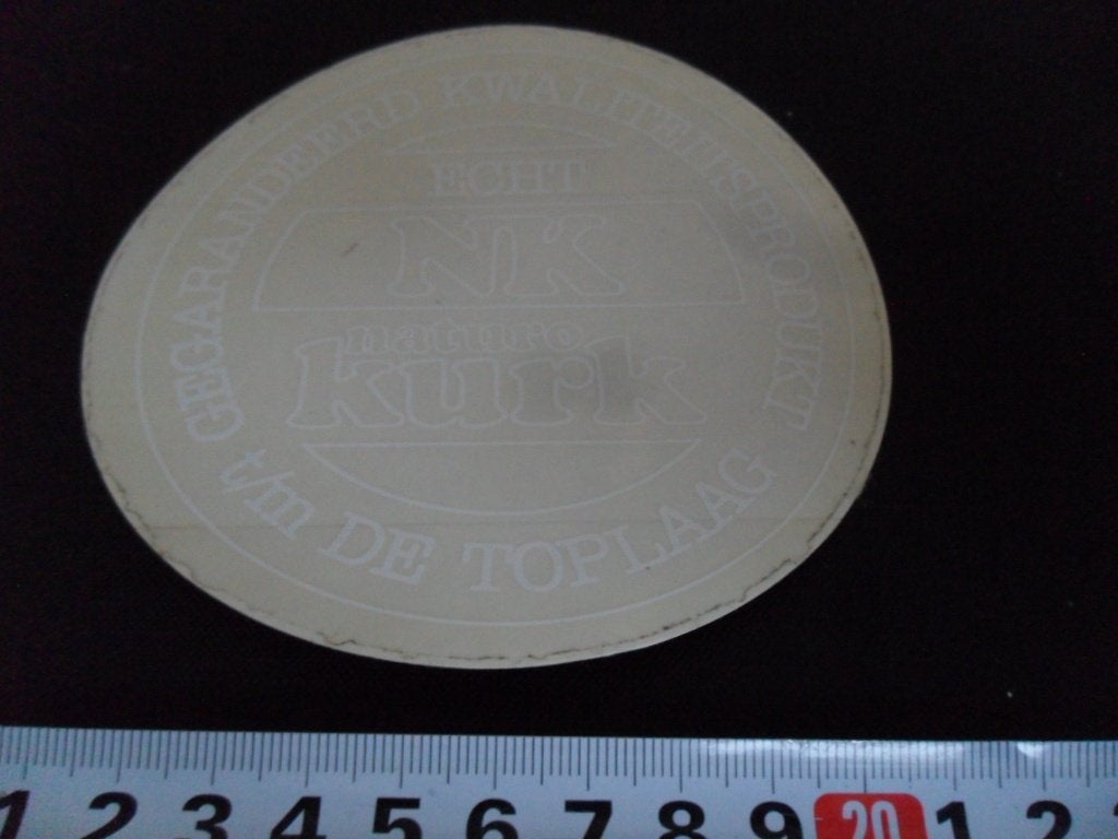 sticker Transparant Echt NK naturo KURK  *, Ophalen of Verzenden, Zo goed als nieuw