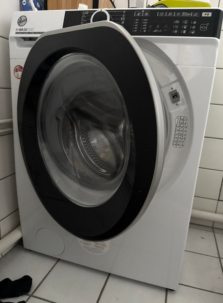 Hoover H-WASH 500 wasmachine, Witgoed en Apparatuur, Wasmachines, Ophalen, 1200 tot 1600 toeren, 8 tot 10 kg, Zo goed als nieuw