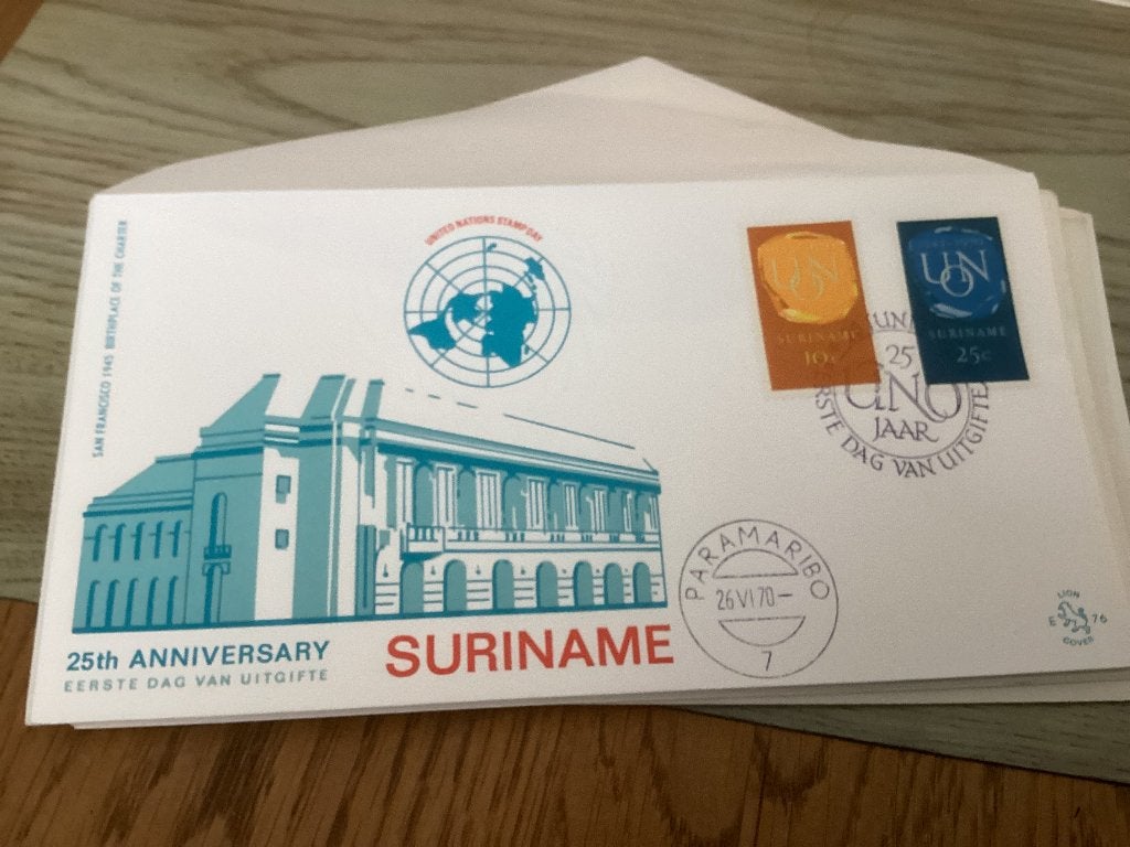 No3392 Suriname E76 andere stempel Nederland jaargangen fdc, Verzenden, Onbeschreven, Rest van de wereld