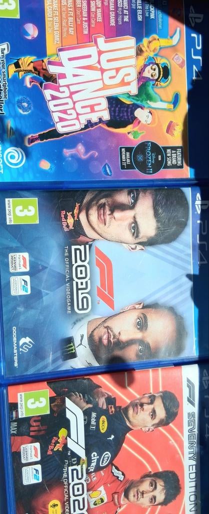 PS4 Games: F1 2019, F1 2020 & Just Dance 2020, Ophalen, Gebruikt, 1 speler, Racen en Vliegen