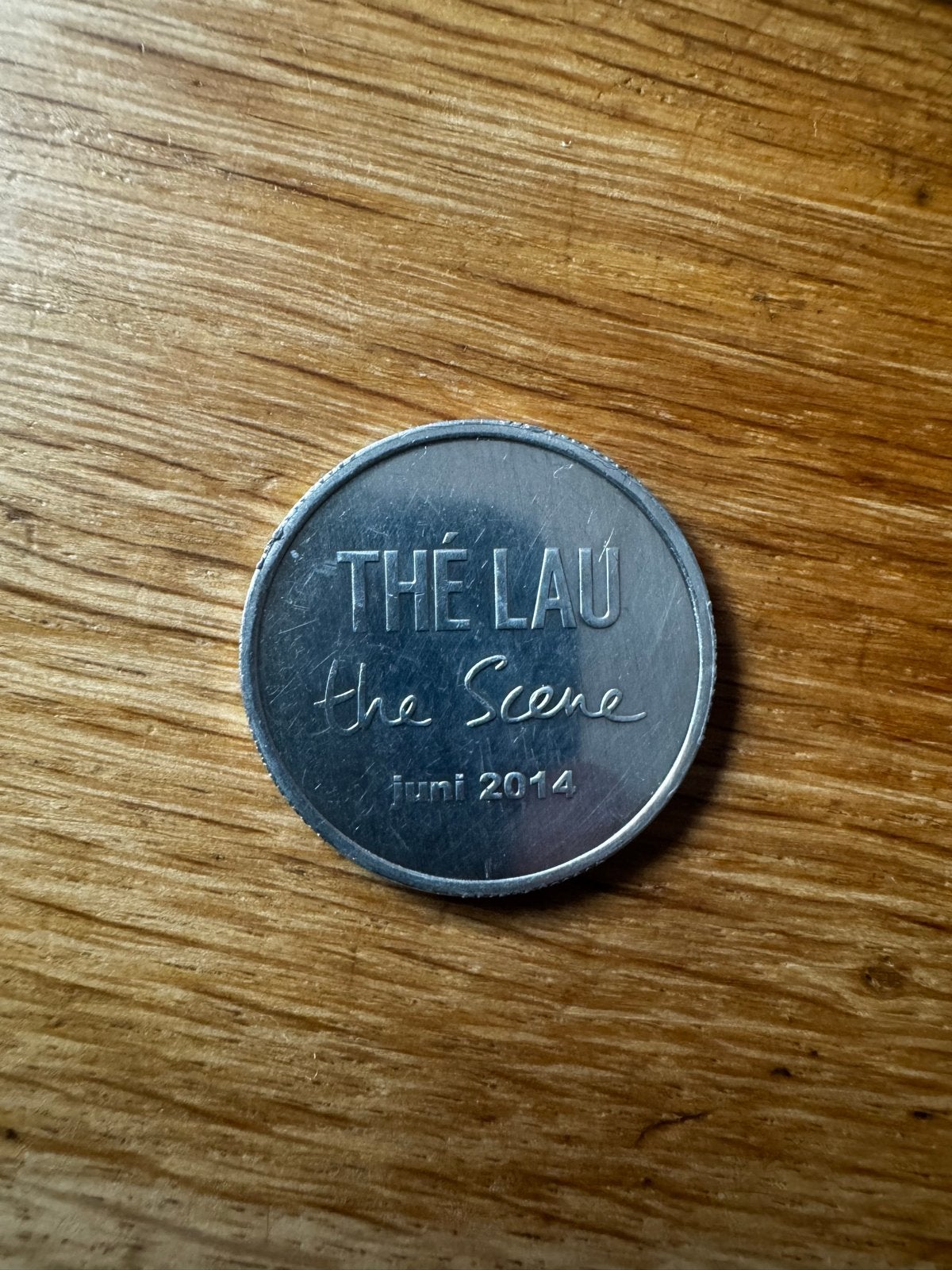 The Lau The Scene juni 2014 munt met QR-code, Ophalen of Verzenden, Koningin Beatrix, Overige waardes, Losse munt
