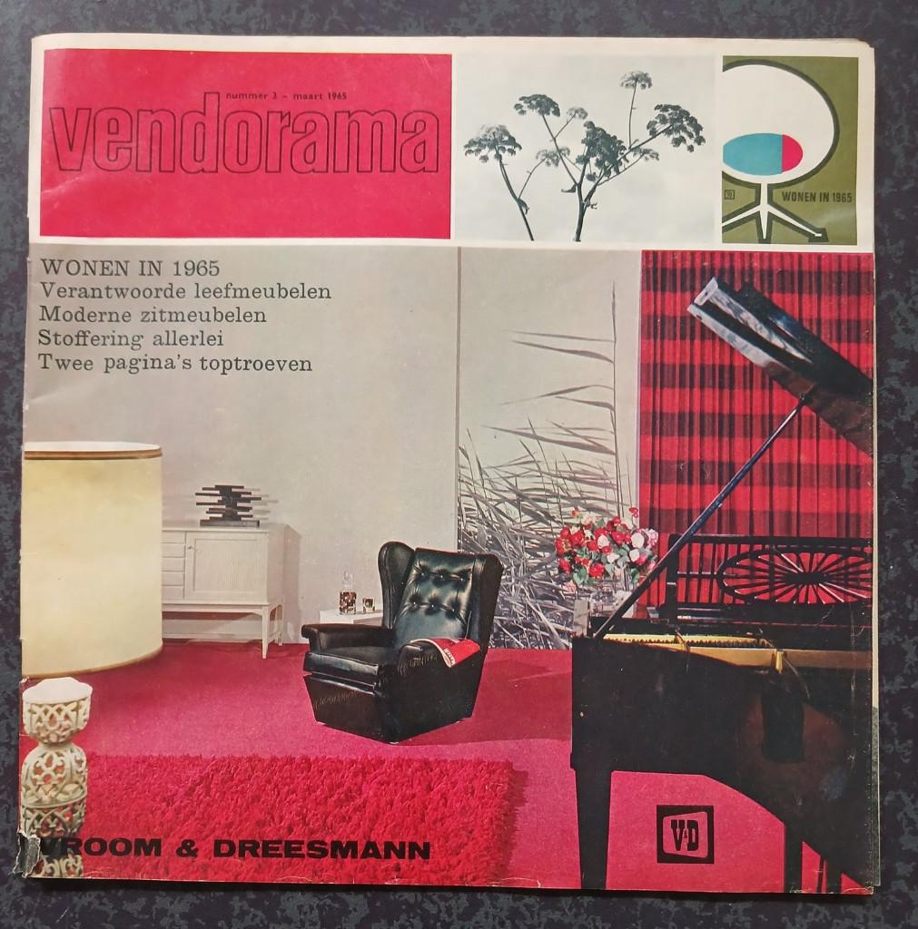 V&D Vendorama folder wonen in 1965, Verzenden, Gelezen, Folder