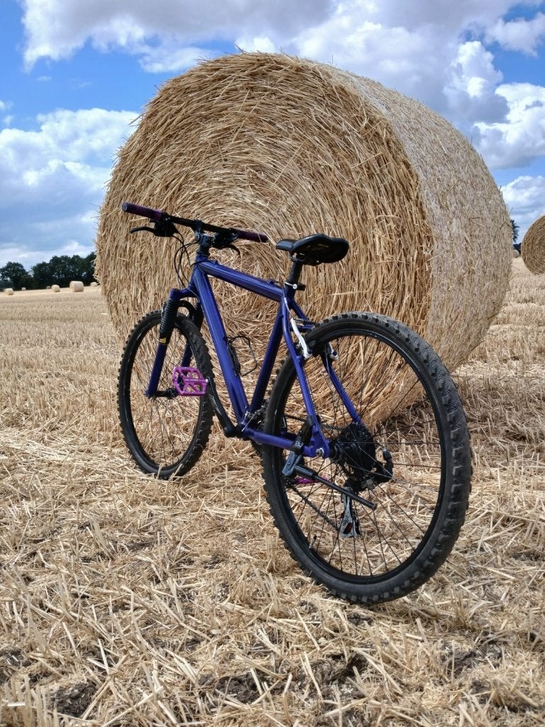 Mountainbike, paars, 26 inch, Fietsen en Brommers, Fietsen | Mountainbikes en ATB, Gebruikt, Hardtail, Ophalen, Overige merken