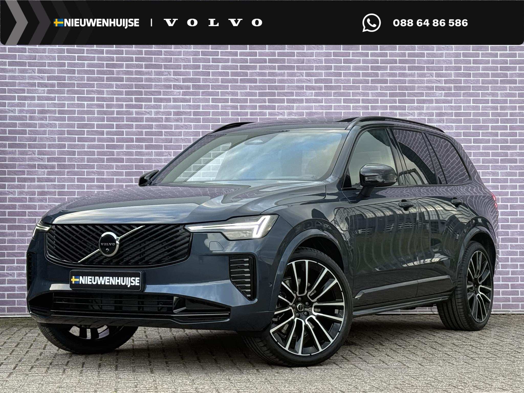 Volvo XC90 2.0 T8 Plug-in hybrid AWD Ultra Dark Exec. Ed. |, Auto's, Volvo, Euro 6, 1969 cc, Blauw, SUV of Terreinwagen