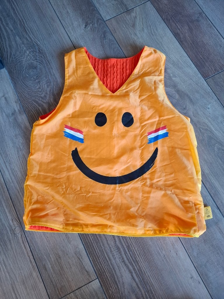 JUMBO omkeerbaar supportersvest oranje – maat S / M, Jumbo, Maat 48/50 (M), Zo goed als nieuw, Kleding
