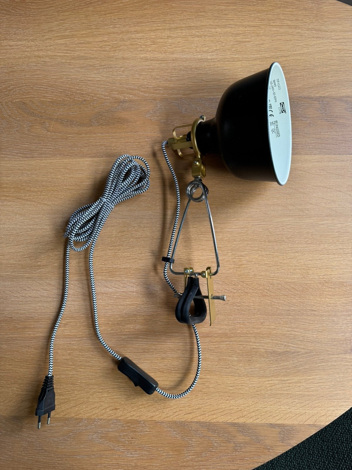 3x RANARP Wand-/klemspot, zwart, Huis en Inrichting, Lampen | Wandlampen, Ophalen, Zwart, IKEA, E14 (klein)