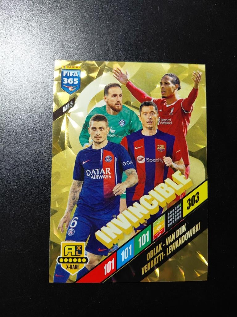 Invincible (verratti/van dijk/oblak/lewandowski) panini, Ophalen of Verzenden, Nieuw, Buitenlandse clubs, Poster, Plaatje of Sticker