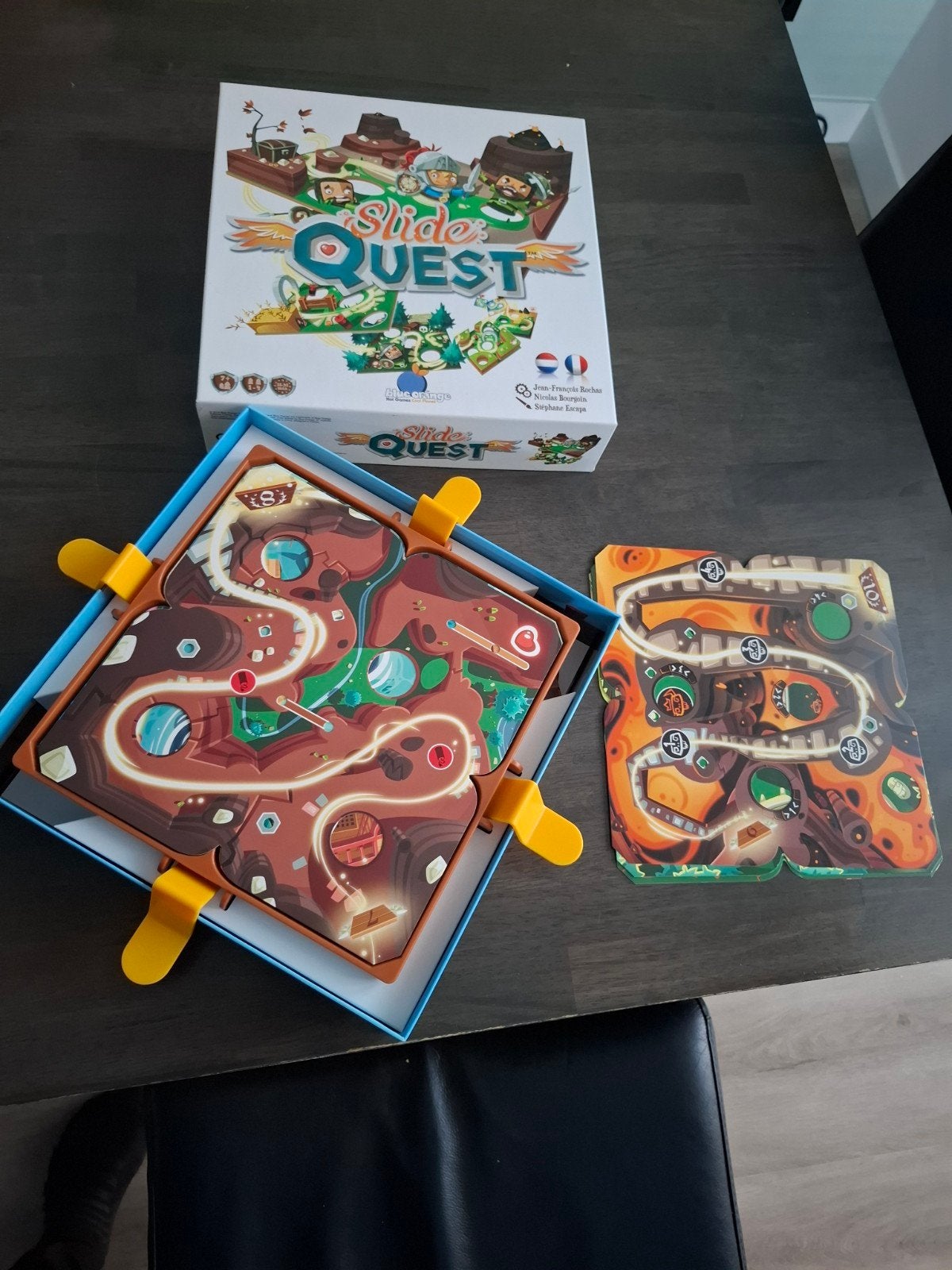 Slide Quest Bordspel - Avontuurlijk Labyrintspel, Een of twee spelers, Ophalen, Zo goed als nieuw, Blue Orange Games