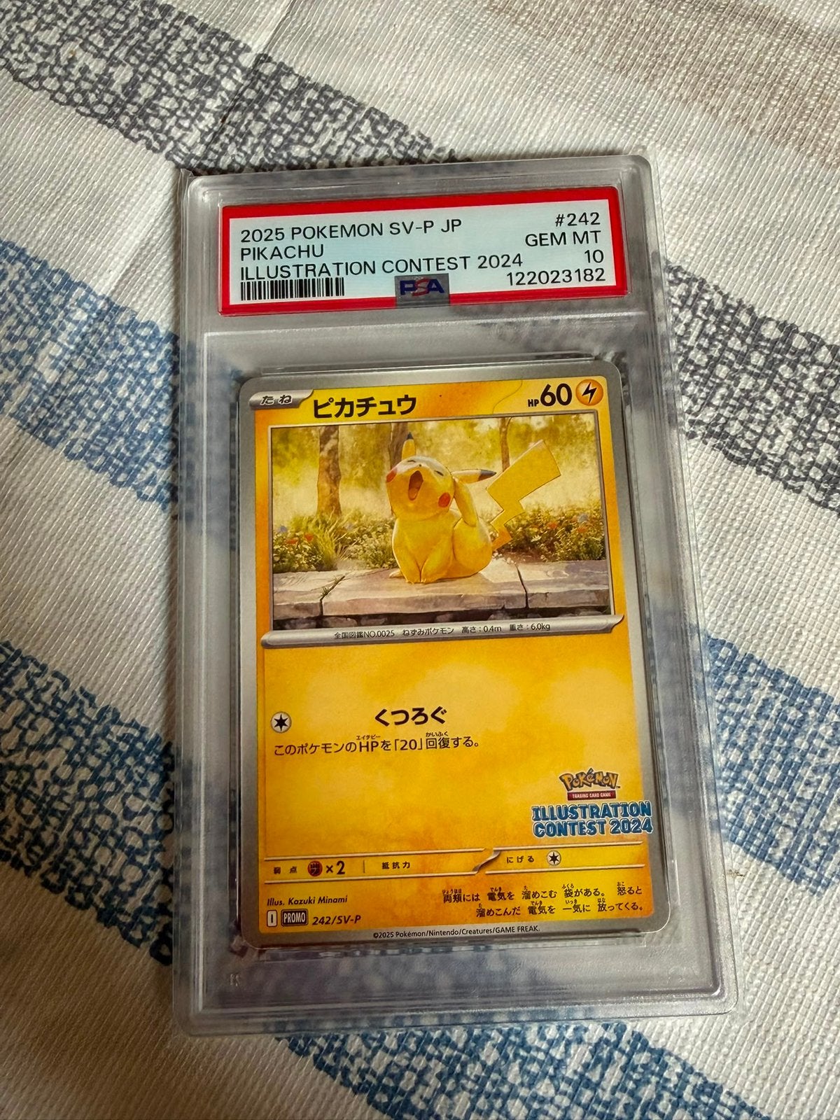 Pikachu 2025 psa 10 illustration contest 2024, Ophalen of Verzenden, Zo goed als nieuw
